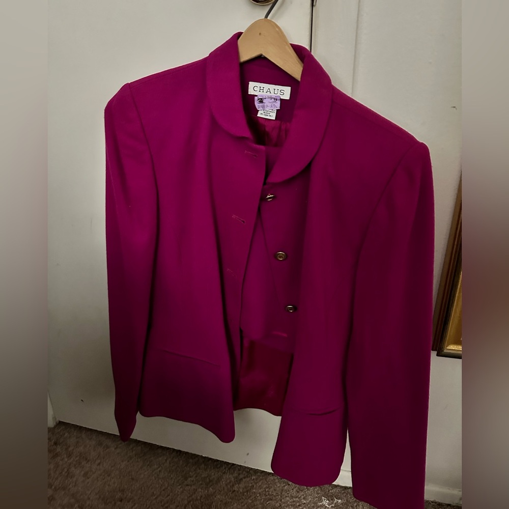Magenta CHAUS Suit